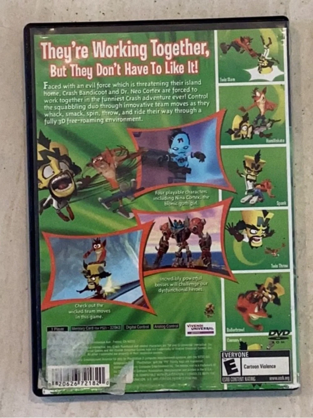 Crash Twinsanity PlayStation 2 Game PS2